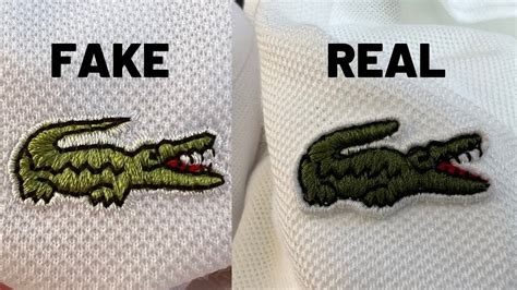 how to spot a fake lacoste bag|lacoste logo counterfeit.